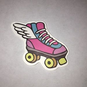Roller Skate with Wings Sticker